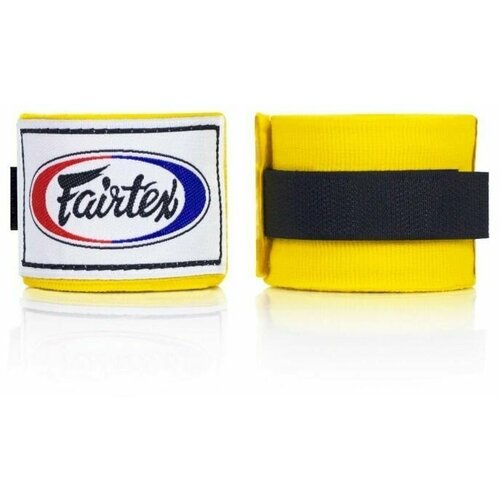 Бинты боксерские Fairtex HW2 Yellow 4,5 м. (One Size) боксёрские бинты fairtex mint blue 4 5 метра