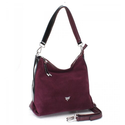 фото Женская сумка на плечо экокожа(искусственная кожа) + натуральная замша velina fabbiano 532330