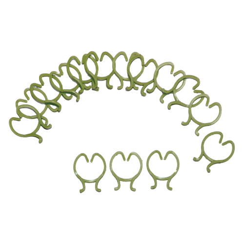 фото Кольца для подвязки растений floraworld, пластик, 3,3см х 2,6см, 15 шт