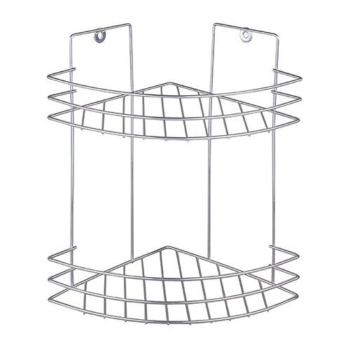 Полка для ванной 2-х ярусная угловая
