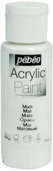 Краска акриловая Pebeo Acrylic Paint декоративная матовая (Белый), 59 мл