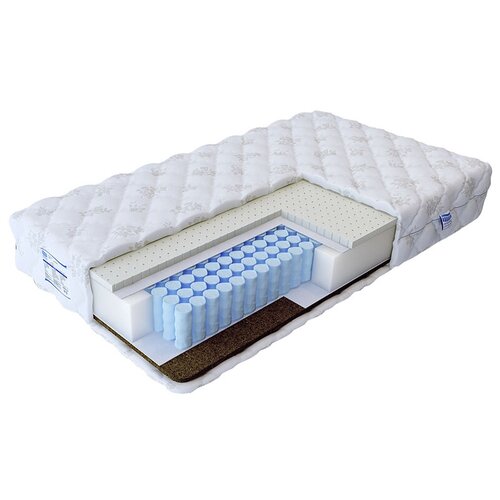 фото Матрас промтекс-ориент soft18 комби, 140x200 см, пружинный, белый