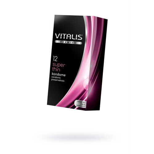 Презервативы VITALIS PREMIUM №12 SUPER THIN - супер тонкие (ширина 53MM)