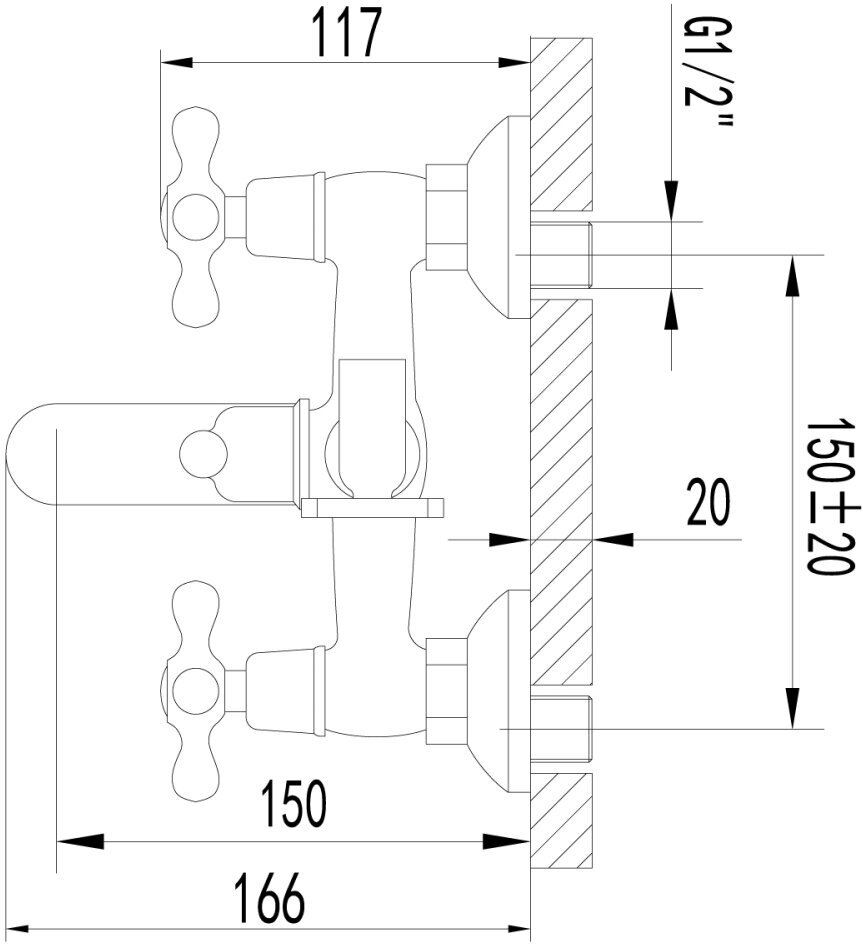 Смеситель LeMark LM2102C Standard, для ванны - фото №19