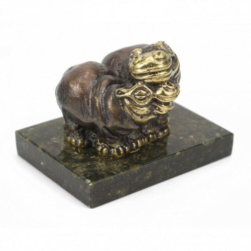 Бронзовая статуэтка Пара бегемотов средние