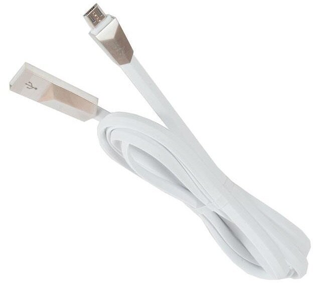 Cable / Кабель USB HOCO x4 Zinc для Micro USB, 2.4 A, длина 1.2 м, белый