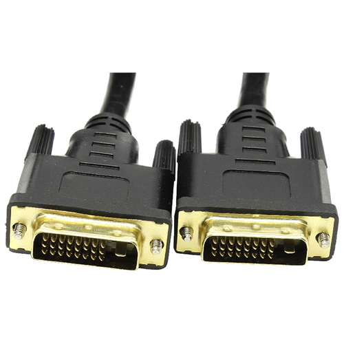 Кабель VCOM DVI - DVI (VDV6300-5M), 5 м, черный шнур мон клав мышь usb аудио dvi i single link usb a тип 2xrca dvi i single link usb b тип 2xrca