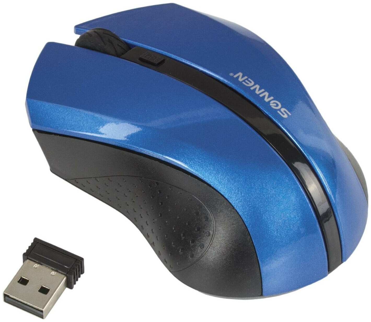 Мышь беспроводная SONNEN WM-250R USB 1600 dpi 3 кнопки 1 колесо-кнопка оптическая красная 512643