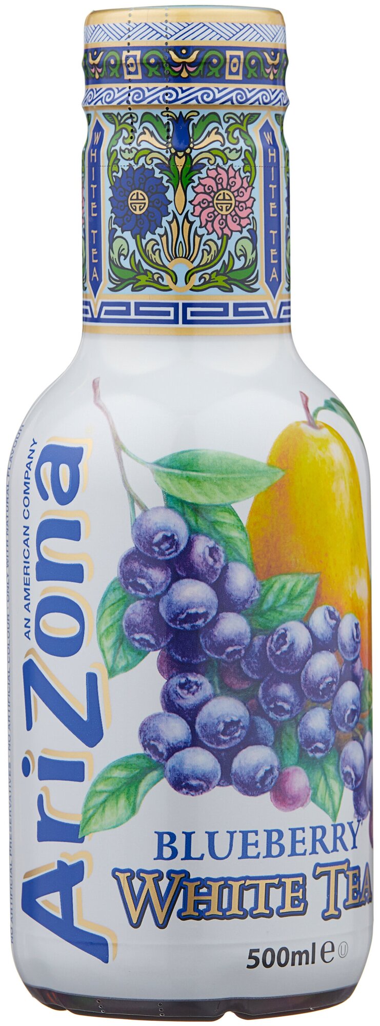 Холодный чай (белый) Arizona Blueberry (черника) ПЭТ 0,5л х 6шт - фотография № 2