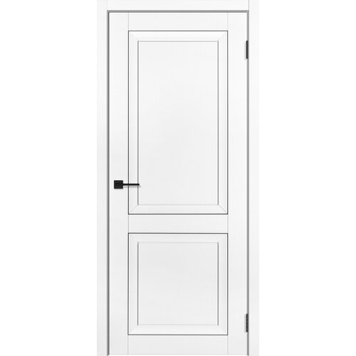 Комплект: Полотно + погонаж, Межкомнатная дверь ДГ Деканто, Soft touch покрытие - Белый бархат, толщина 36мм, 800*2000*36мм.
