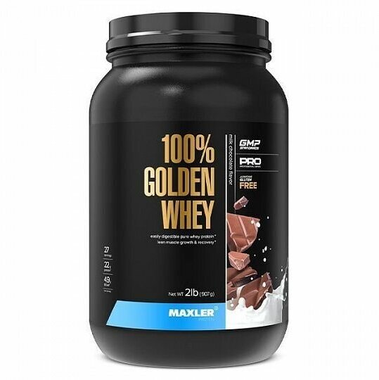 Maxler 100% Golden Whey, 908 гр. (карамель солёная)