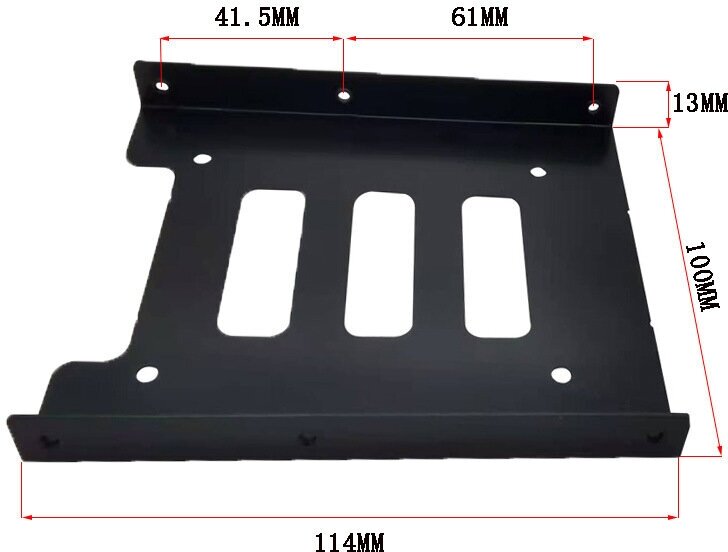 Крепление для SSD / HDD 2.5" в отсек 3.5" (салазки)