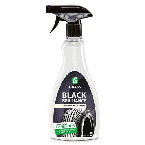 фото Очиститель-полироль шин grass black brilliance 125105, 500 мл 1 шт.