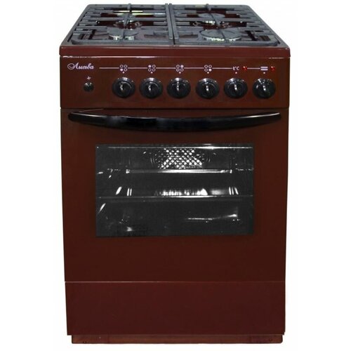 Комбинированная плита Лысьва ЭГ 404 МС-2у коричневая без крышки с чугунной решеткой 2764400₽