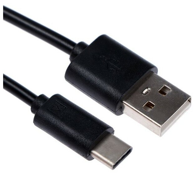 Кабель OXION, Type-C - USB, 1 м, черный