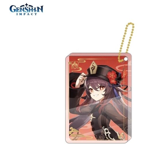 брелок акриловый genshin impact characters acrylic block strap альбедо albedo геншин импакт genshin impact 6974696611373 7 см Брелок miHoYo, красный