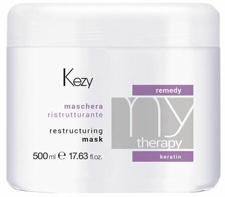 Маска для волос KEZY Remedy Keratin Restructuring Mask, 500 мл