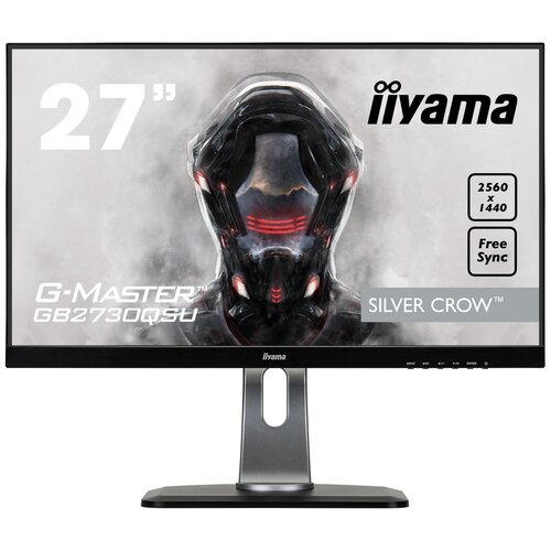 фото Монитор 27" iiyama g-master gb2730qsu-b1 2560x1440, 1 мс, 350 кд/м2, 80000000:1, 170°/160°, dvi-d (hdcp), hdmi, displayport, аудио стерео, usb, spk, h