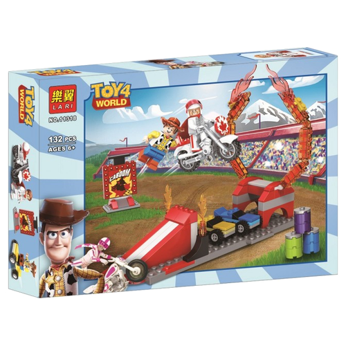 Конструктор Lari (Bela) Toy 4 World 11318 Трюковое шоу Дюка Бубумса, 132 дет. конструктор lari bela toy 4 world 11318 трюковое шоу дюка бубумса 132 дет