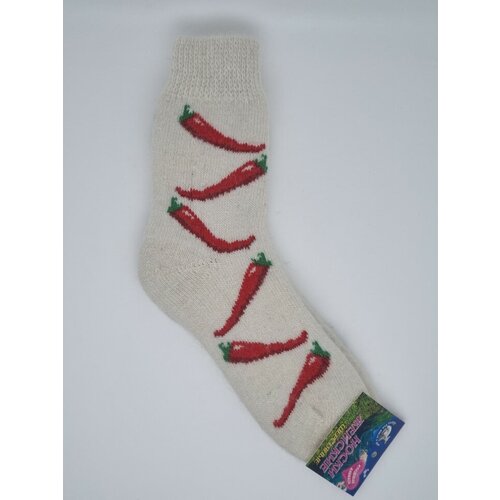 Женские носки Кладовая кавказа высокие, вязаные, размер 36-38, мультиколор