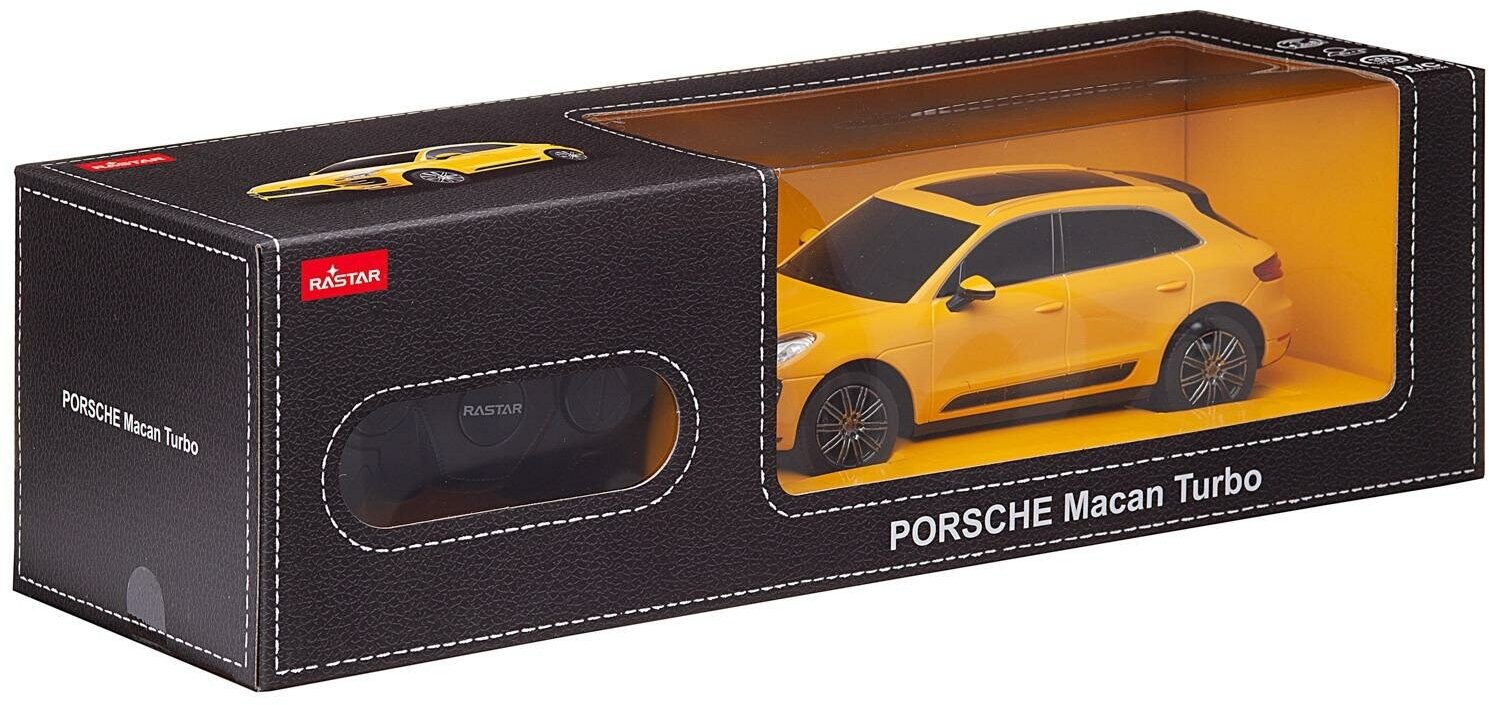 Машина р/у 1:24 Porsche Macan Turbo Цвет Желтый