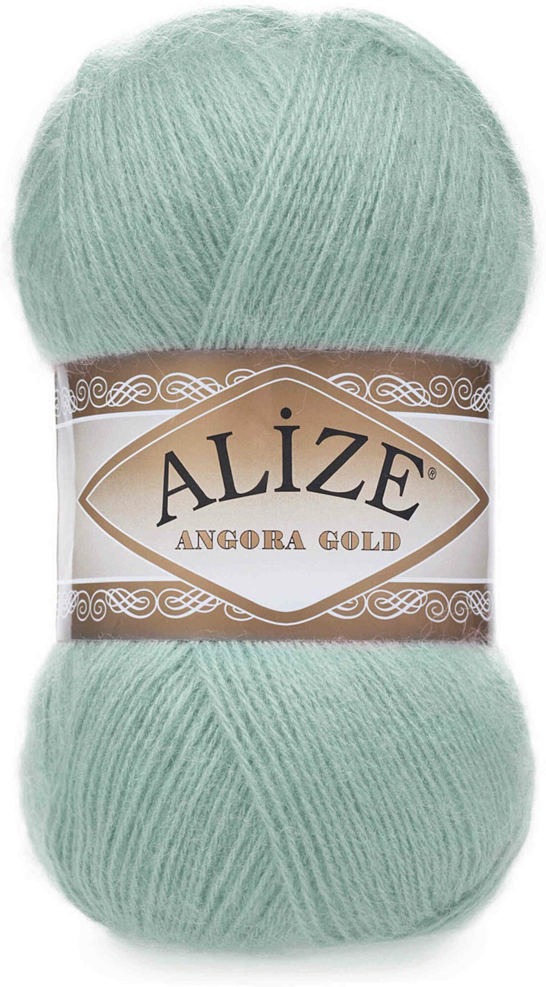 Пряжа Alize Angora Gold морская зелень (462), 80%акрил/20%шерсть, 550м, 100г, 3шт