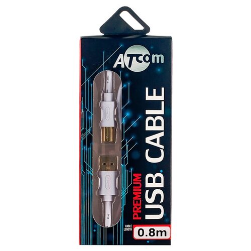 Кабель USB AM-BM 0.8M AT6151 ATCOM