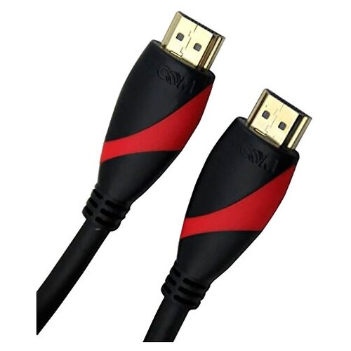 Кабель VCOM HDMI - HDMI (CG525), 1 м, 1 шт., черный/красный кабель vcom vnc1020