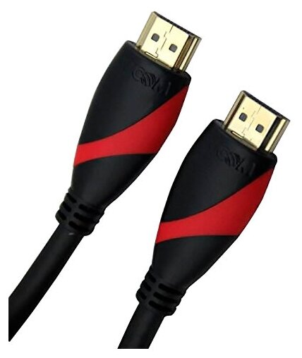 Кабель HDMI 19M/M ver. 2.0 black red, 1m VCOM