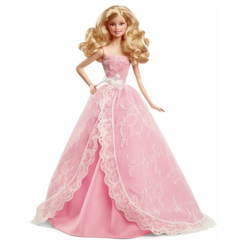 Кукла Barbie Пожелания ко дню рождения 2015 Блондинка, 29 см, CFG03 кукла barbie с днем рождения hby03