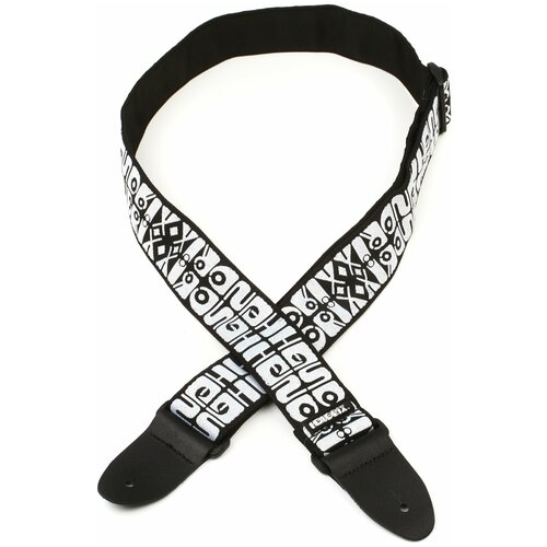 Dunlop JH05 гитарный ремень JIMI HENDRIX LOGO B/W ремень для гитары dunlop jh02 jimi hendrix monterey strap