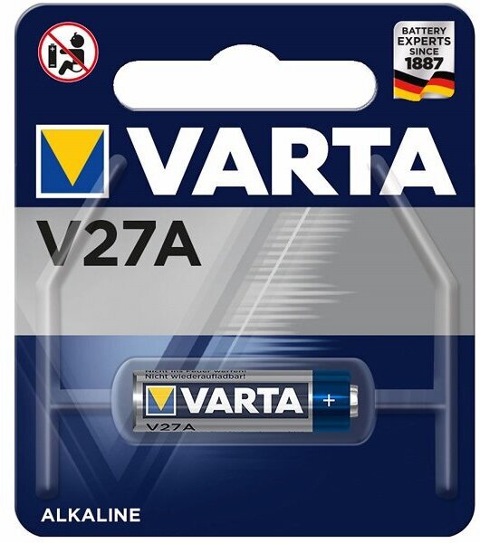 Батарейка щелочная VARTA A27, V27A, MN27 (12V)