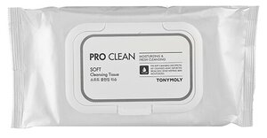 TONYMOLY PRO CLEAN SOFT Cleansing Tissue Очищающие салфетки для снятия макияжа 280г