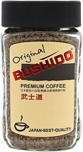 Кофе растворимый Bushido Original, стеклянная банка, 100 г