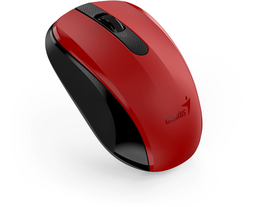 Мышь беспроводная NX-8008S красный/черный,тихая Genius - фото №1