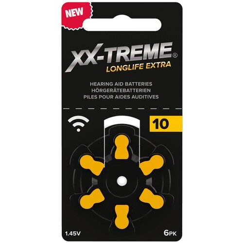Батарейки XX-Treme (ранее известные как Widex) RAYOVAC 10 (PR70) для слуховых аппаратов, упаковка (30 батареек)