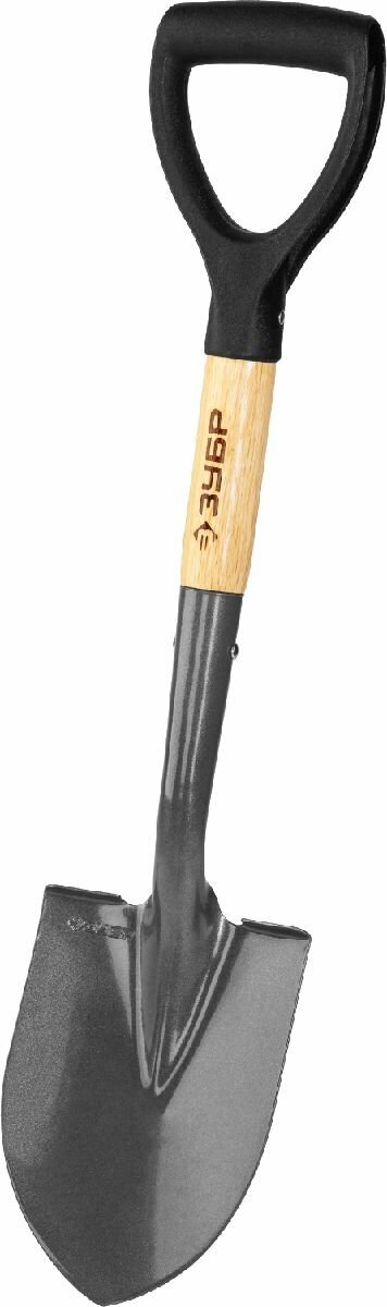 Автомобильная лопата ЗУБР Профессионал Фаворит-А с деревянным черенком, с рукояткой (4-39504_z01)