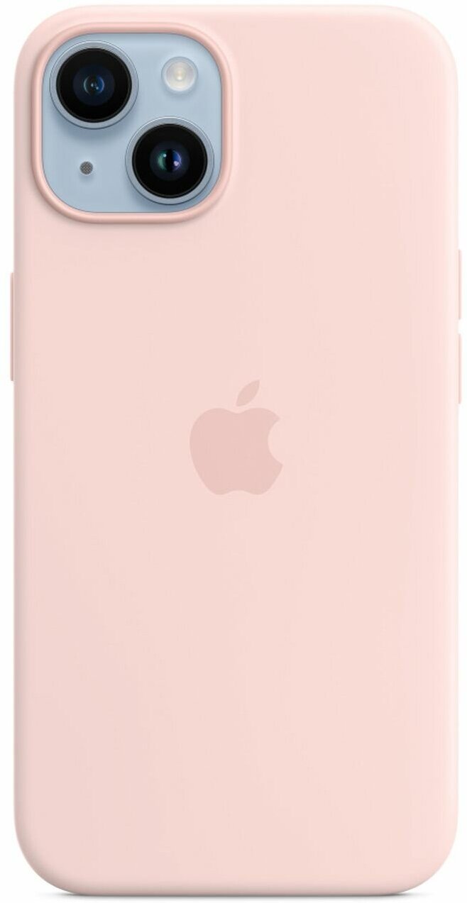 Чехол Apple iPhone 14 Silicone MagSafe Chalk Pink