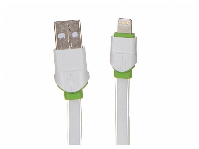 Кабель LDNIO LS35/ USB Lightning/ 2m/ 2.4A/ медь: 120 жил/ белый