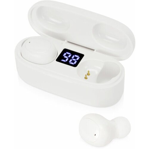 Беспроводные наушники TWS в кейсе Volts Evolt белый пластик 316600₽