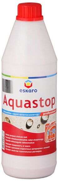 Грунт влагоизолятор Eskaro Aquastop Prof концентрат 1л, арт.0808