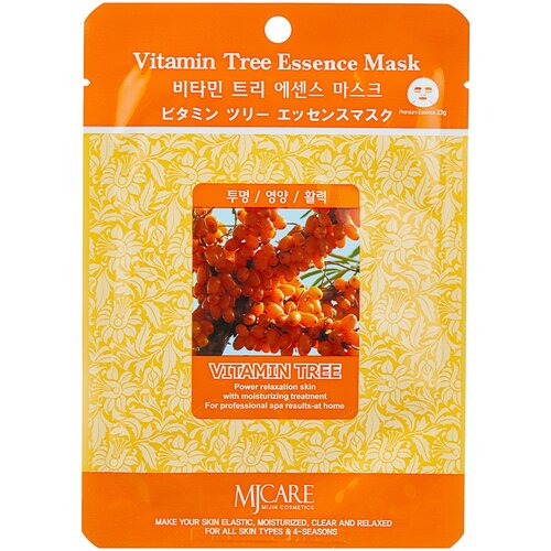 Mijin Vitamin Tree Essence Mask (23 г) Маска тканевая облепиха