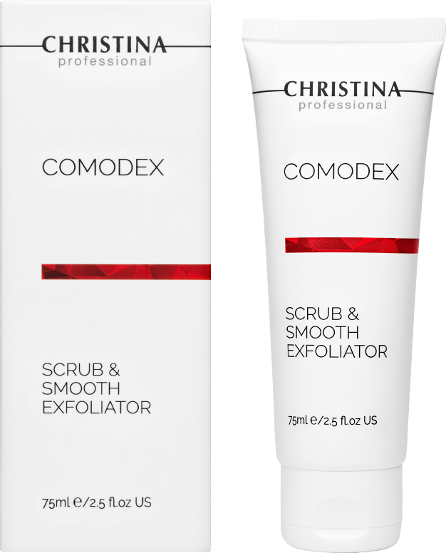 Christina – Выравнивающий скраб-эксфолиатор Comodex Scrub & Smooth Exfoliator, 75 мл