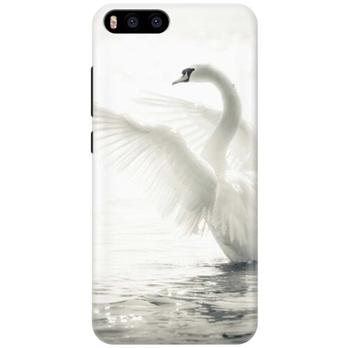 фото Cиликоновый чехол на xiaomi mi 6 / сяоми ми 6 с принтом "лебедь" gosso