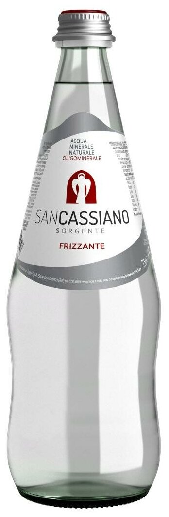 Вода минеральная природная питьевая газированная Сан Кассиано 0,75 л. Италия