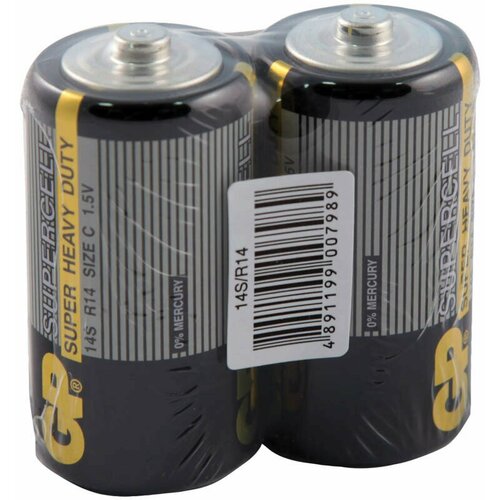 Батарейка GP Supercell C (R14) 14S солевая, OS2, 10 штук, 168547 gp батарейка gp 14s supercell sr2 2шт 14s r14