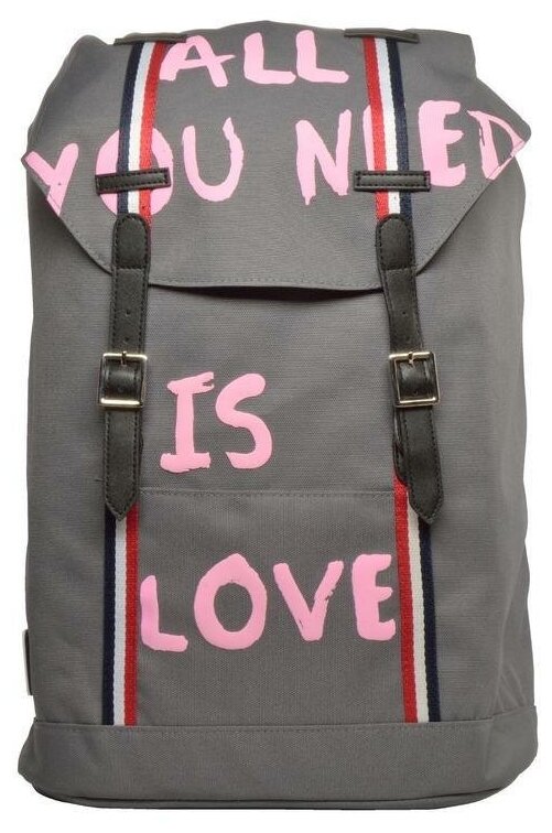Рюкзак городской LOVE, серый Bruno Visconti - фото №9