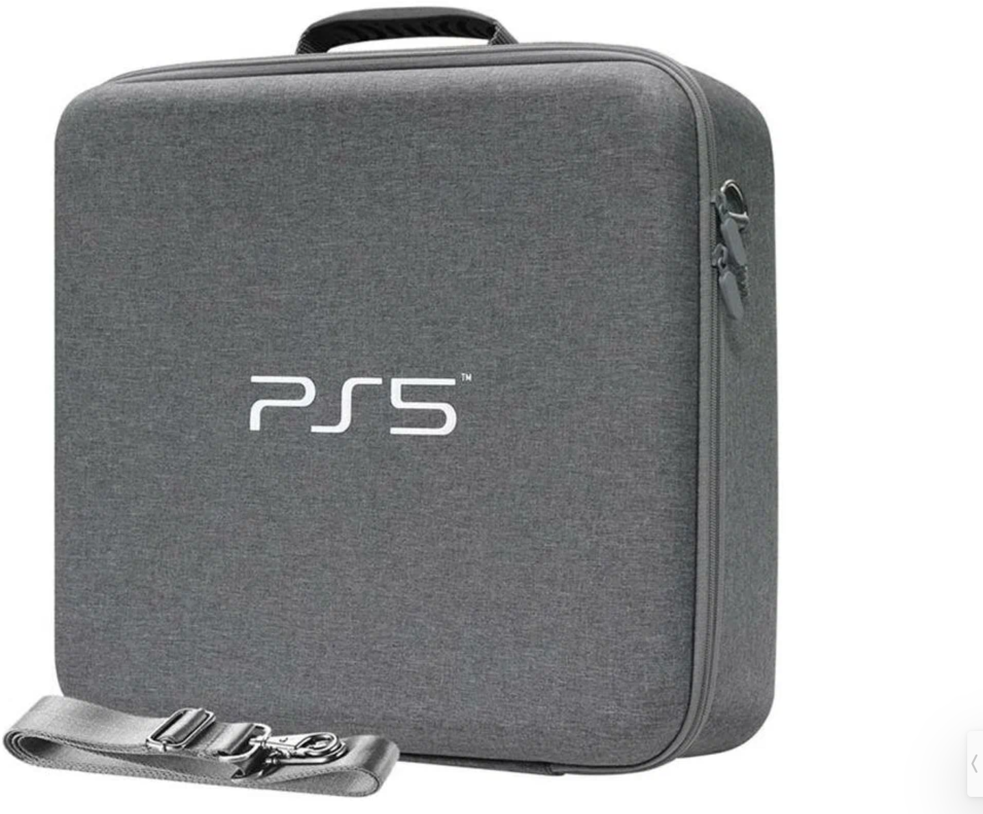 Сумка для хранения и перевозки игровой приставки Sony PlayStation 5 и геймпадов (Серый) (PS5)