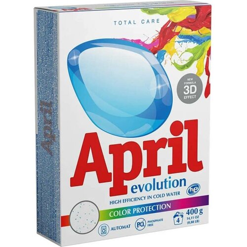 Стиральный порошок APRIL Evolution Color protection (автомат), 3 кг