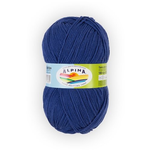 фото Набор пряжи alpina "vera", 5*100 г, 280 м+/-15 м, №51 темно-синий